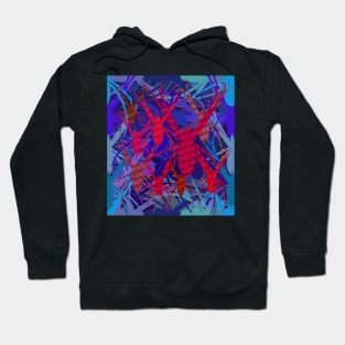 Arachnophobia Blue Red Hoodie